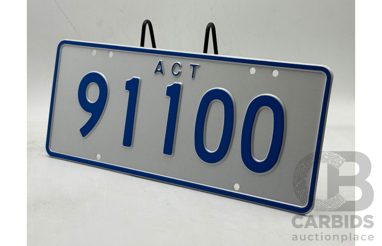 ACT 5-Digit Number Plate - 91100