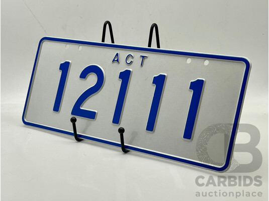 ACT 5-Digit Number Plate - 12111