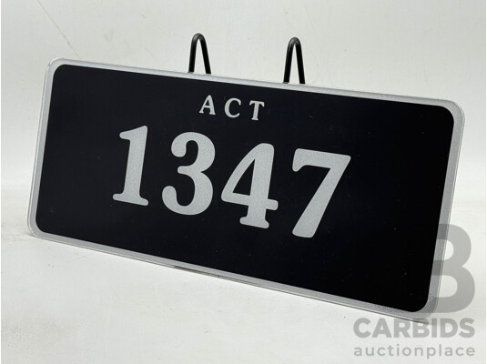 ACT 4-Digit Number Plate - 1347