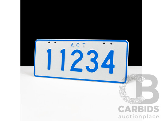 ACT 5-Digit Number Plate - 11234