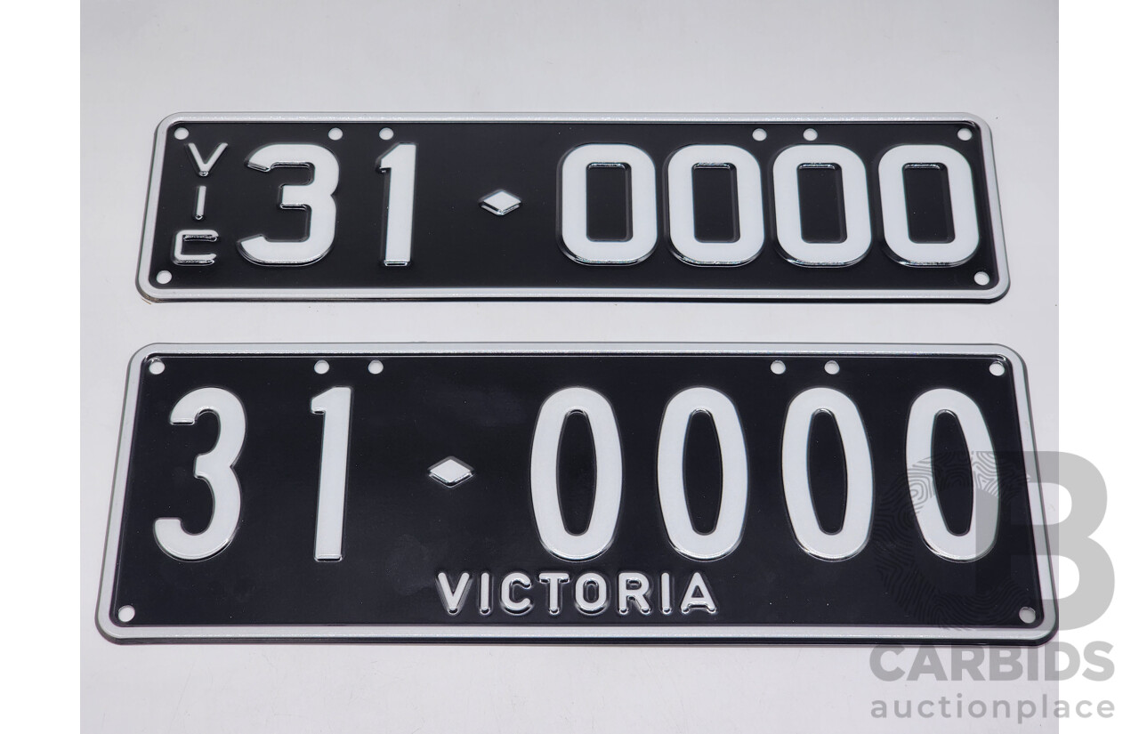 Victorian VIC Custom 6 - Character Number Plate 31.0000