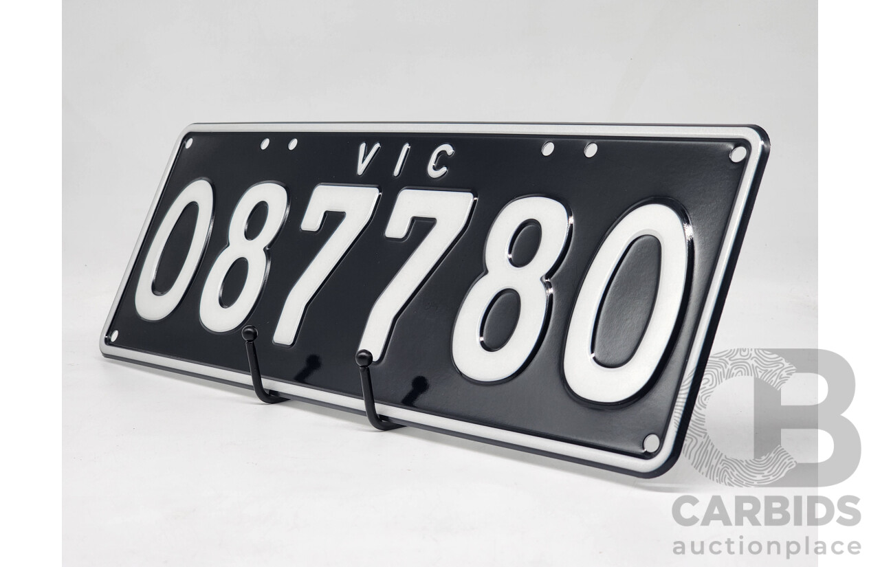 Victorian VIC Custom 6 - Digit Numerical Number Plate - 087780
