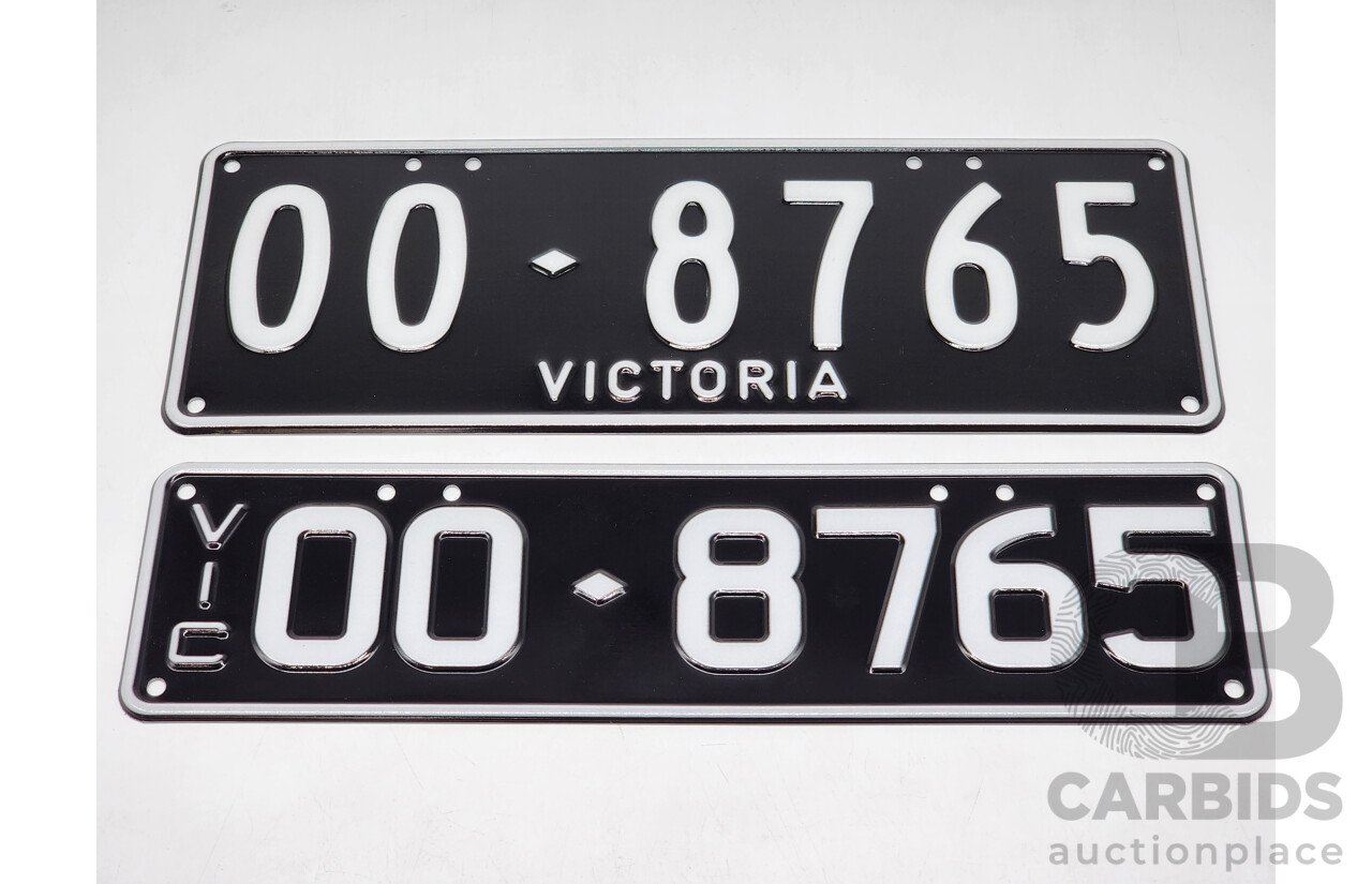 Victorian VIC Custom 6 - Digit Alpha/Numeric Number Plate 00.8765