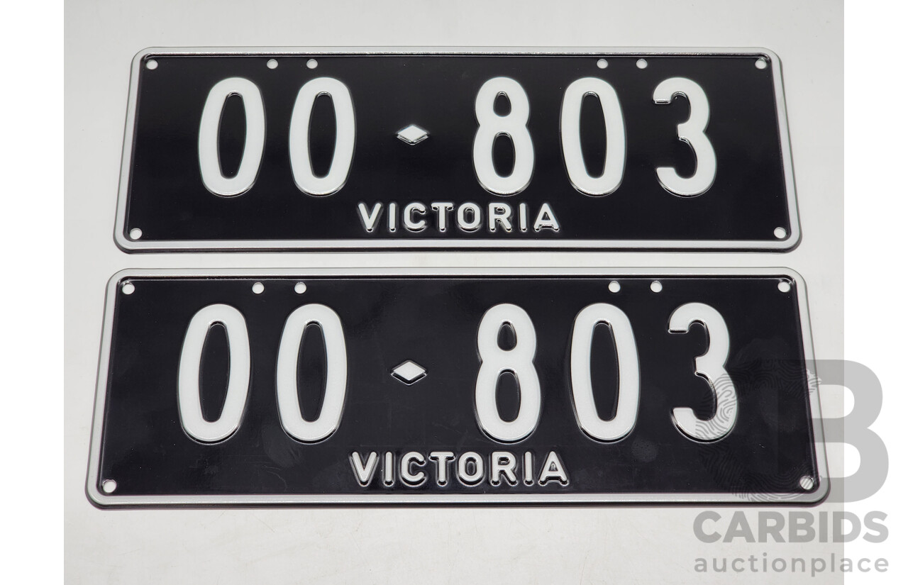 Victorian VIC Custom 5 - Character Alpha/Numeric Number Plate OO.803