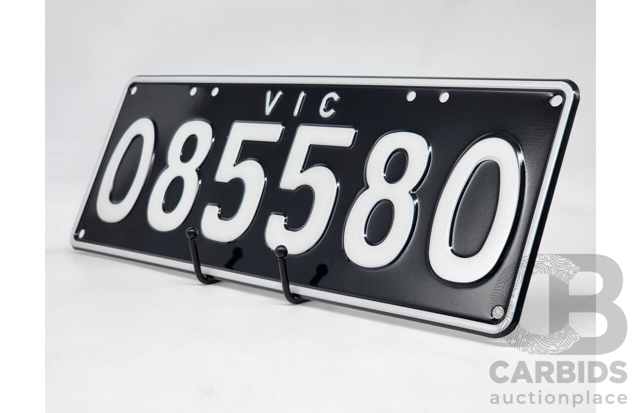 Victorian VIC Custom 6 - Digit Character Palindrome Number Plate - 085580