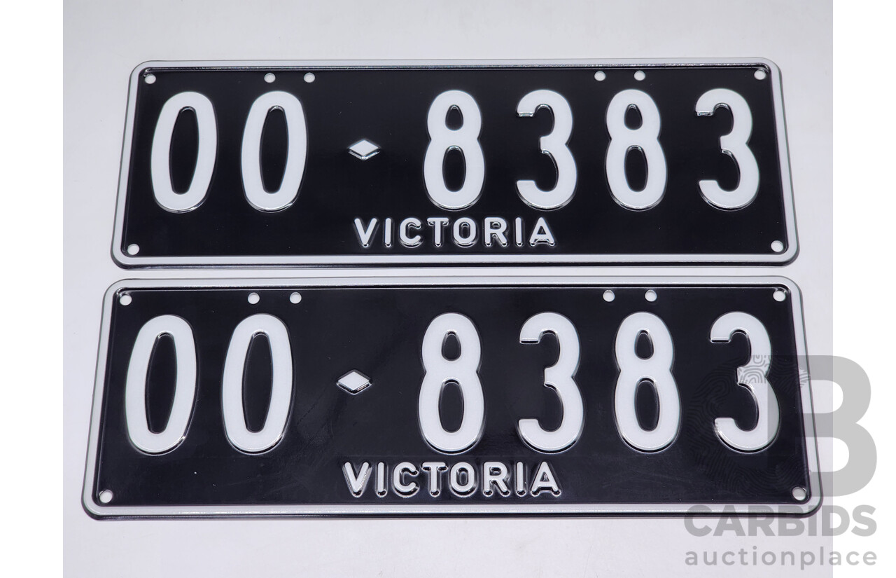 Victorian VIC Custom 6 - Digit Alpha/Numeric Number Plate OO.8383