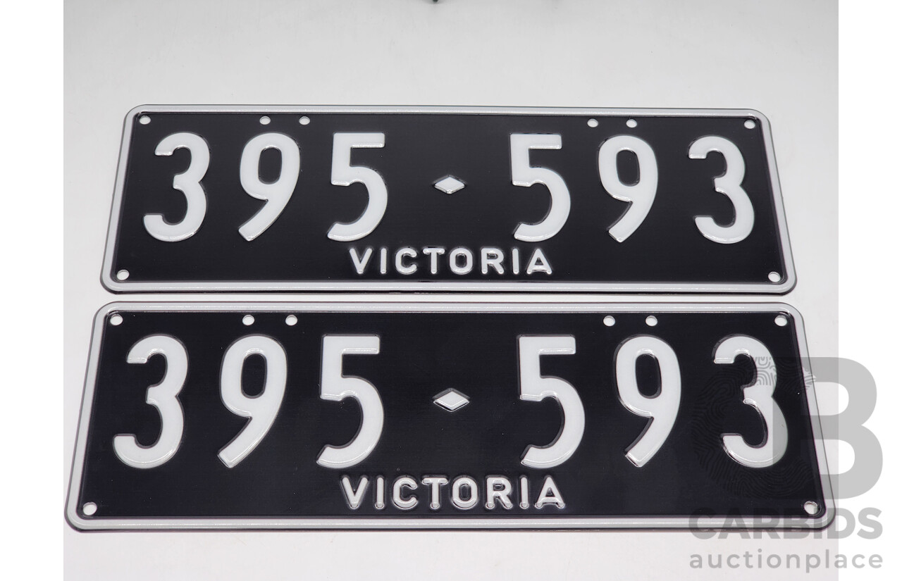 Victorian VIC Custom 6 - Digit Numerical Palindrome Number Plate - 395.593