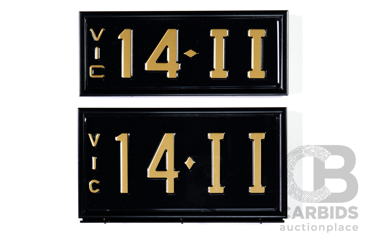 Victorian VIC Signature Plate - Number Plate 14.II