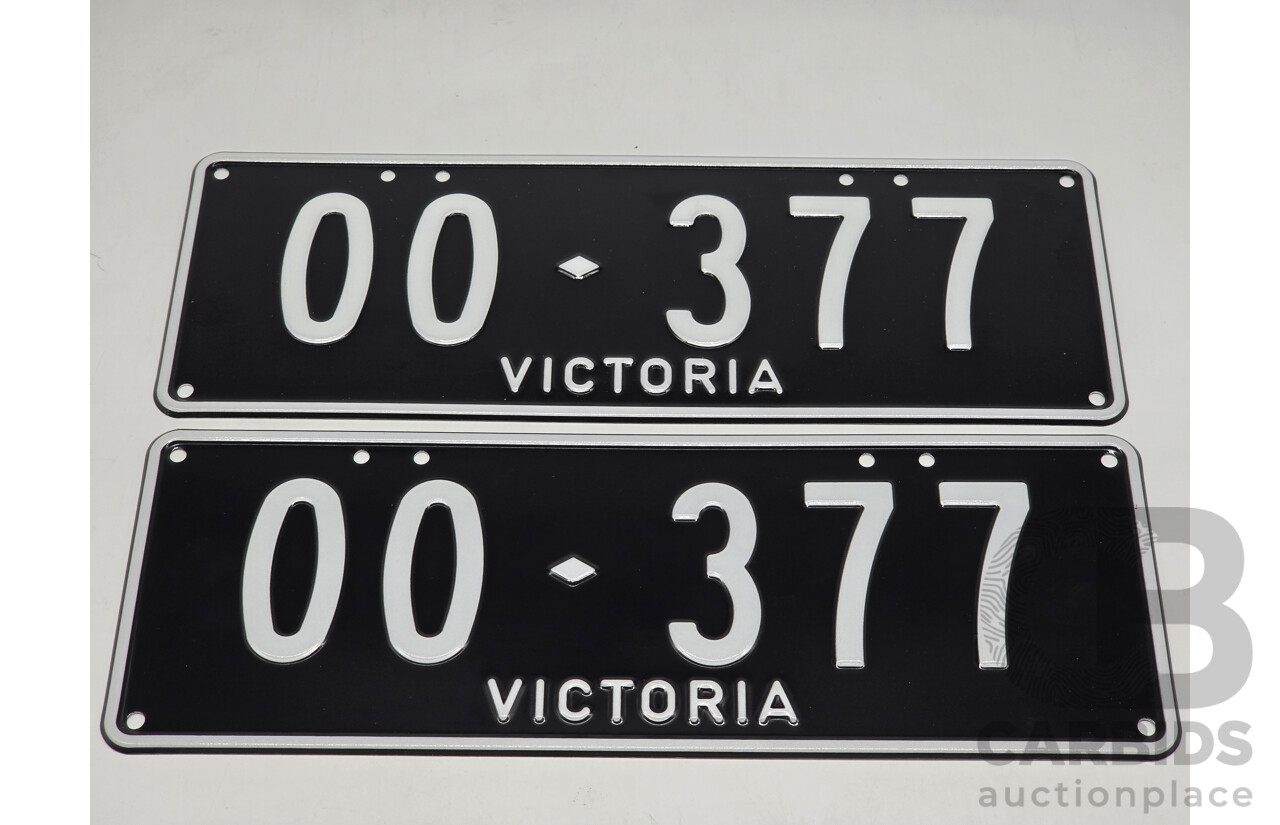Victorian VIC Custom 5 - Character Alpha/Numeric Number Plate OO.377