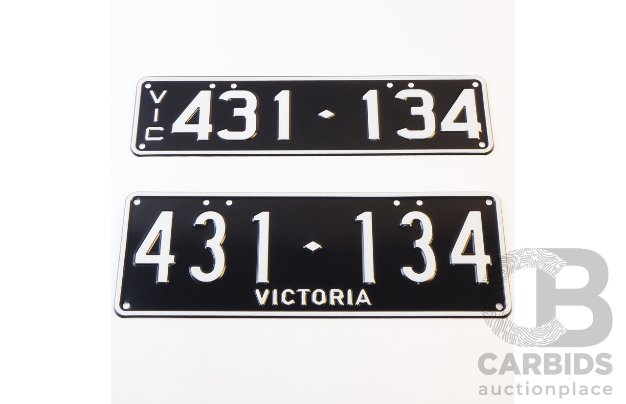 Victorian VIC 6 - Digit Number Plate 431.134