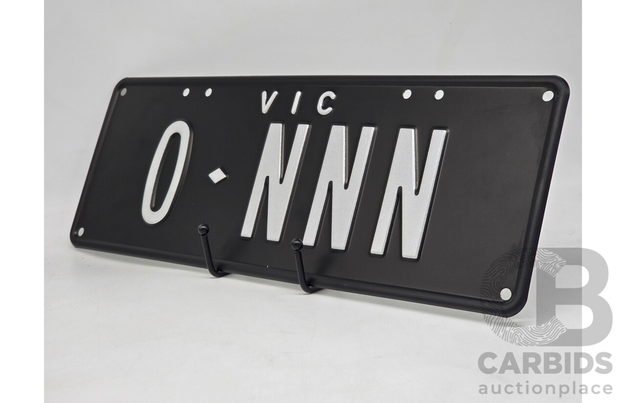 Victorian VIC Custom 4 - Character Alpha Number Plate - O.NNN