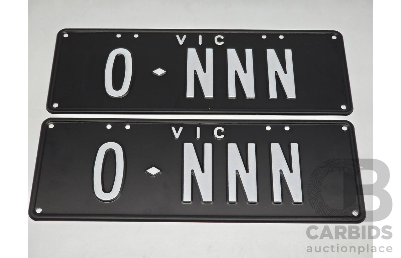 Victorian VIC Custom 4 - Character Alpha Number Plate - O.NNN