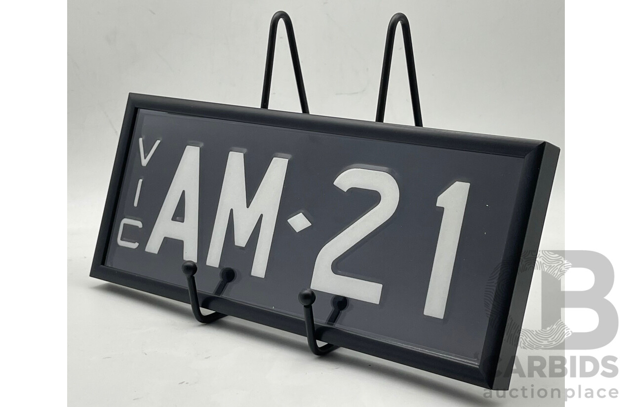 Victorian VIC Signature Plates - Number Plate AM.21