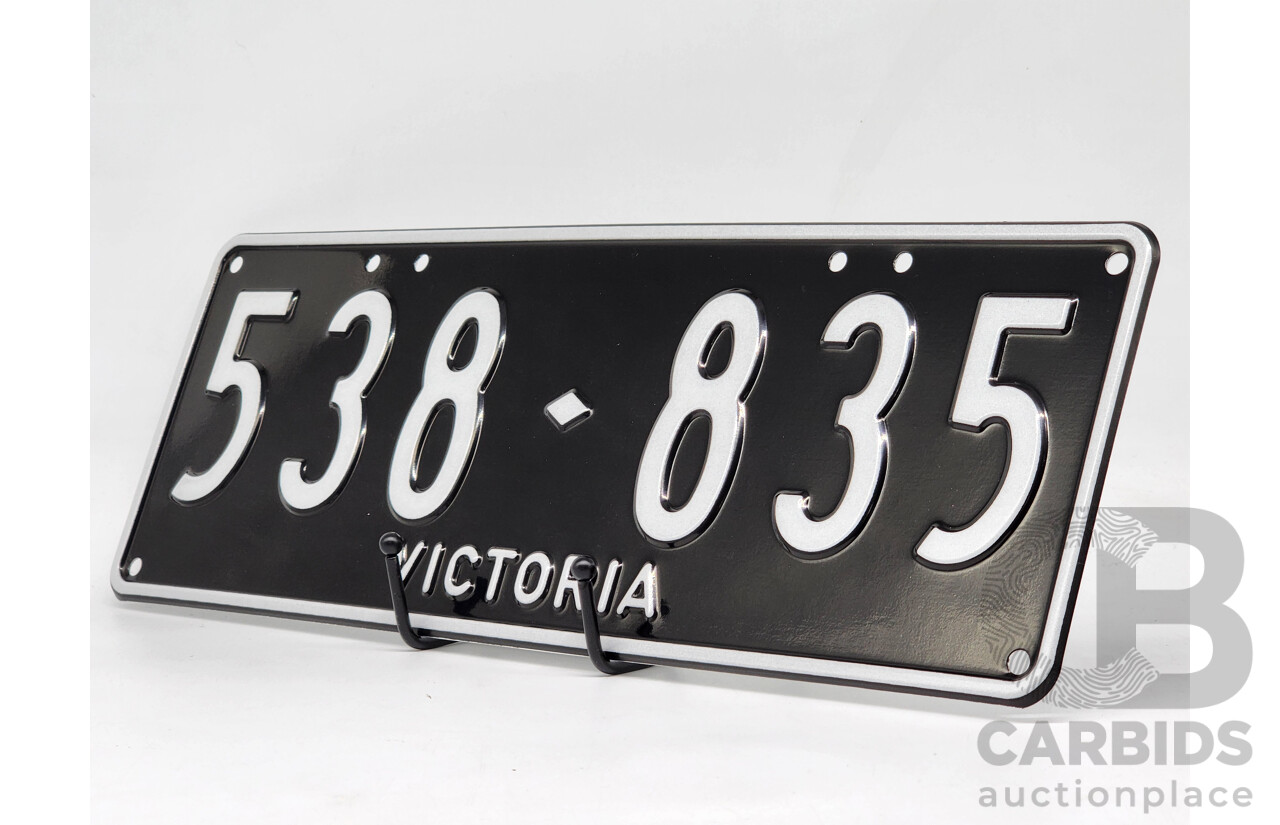 Victorian VIC 6 - Digit Custom Number Plate - 538.835