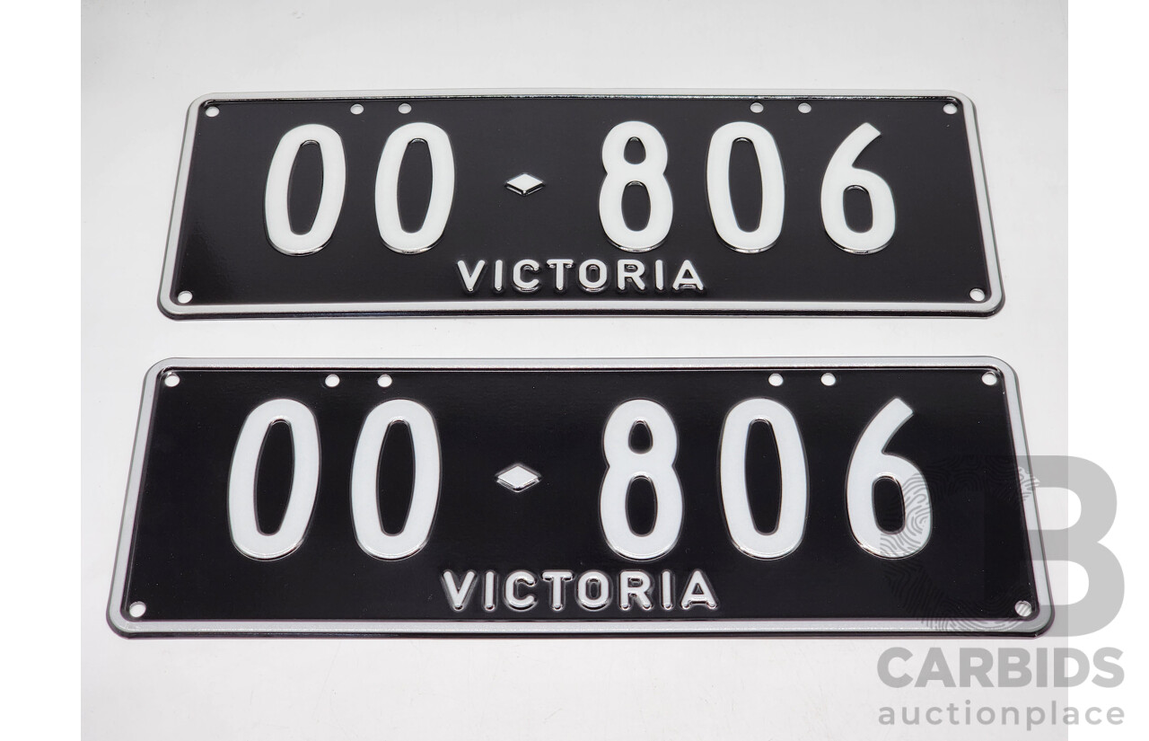 Victorian VIC Custom 5 - Digit Number Plate 00.806