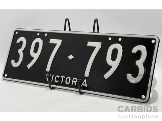 Victorian VIC Custom 6 - Digit Numerical Palindrome Number Plate - 397.793