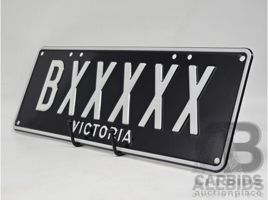 Victorian VIC Custom 6 Character Number Plate - BXXXXX