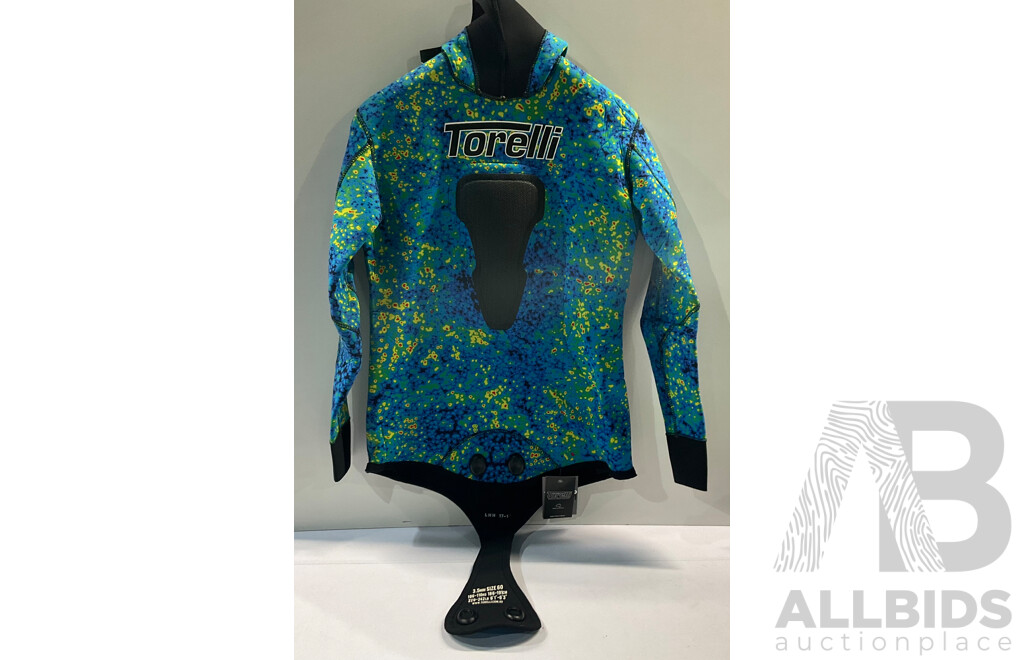 TORELLI 3.5MM Universe Spearfishing Wetsuit Long Sleeve Jacket Only (Size 60) - ORP $250.00