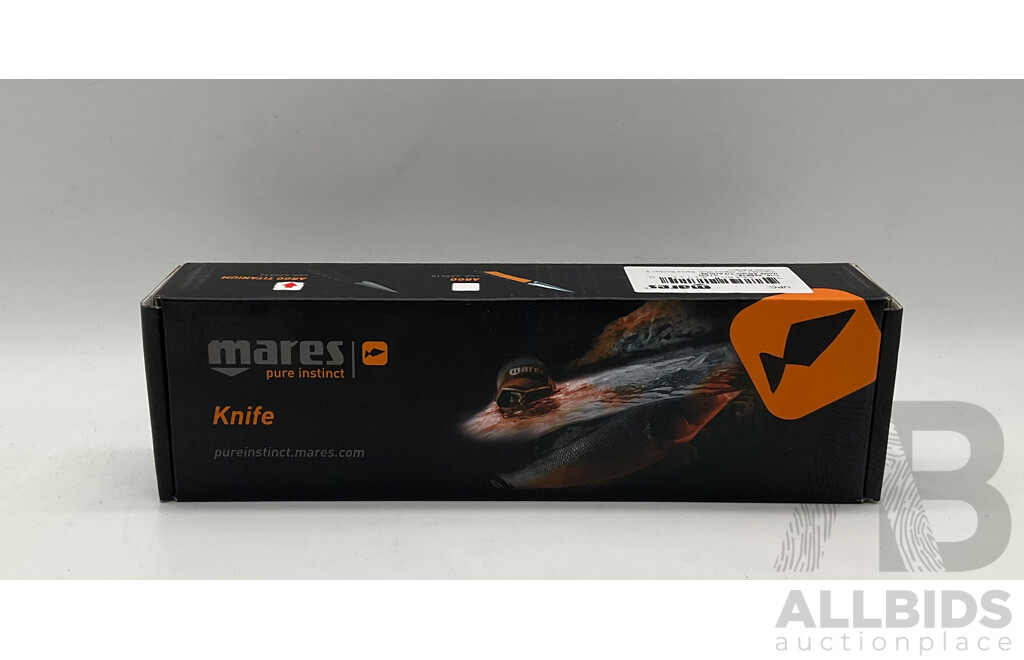 MARES (425616) Pure Instinct Argo Titanium Knife, CRESSI Spider Dive Gloves (Size XL) - Lot of 2 - Estimated Total ORP $140.00