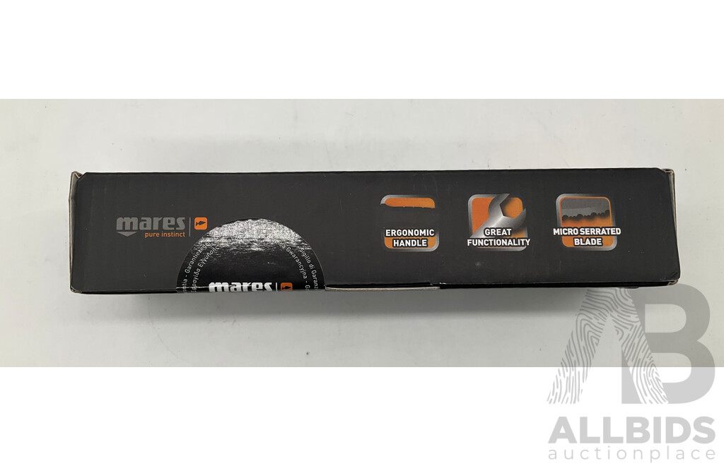 MARES (425616) Pure Instinct Argo Titanium Knife, CRESSI Spider Dive Gloves (Size XL) - Lot of 2 - Estimated Total ORP $140.00