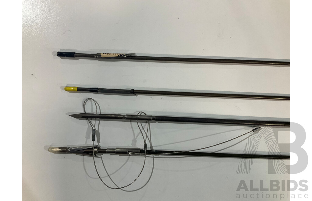 Assorted of Speargun Shaft (Approx. 180cm X 7mm &10mm ) - Lof of 4 - Estimated Total ORP $600.00