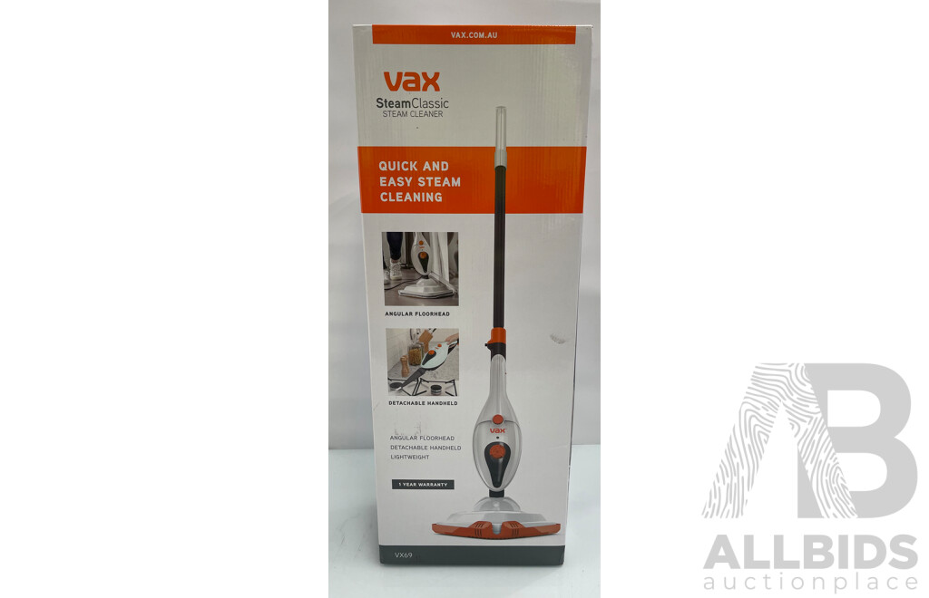 Vax Steam Classic Steam Cleaner - Brand New