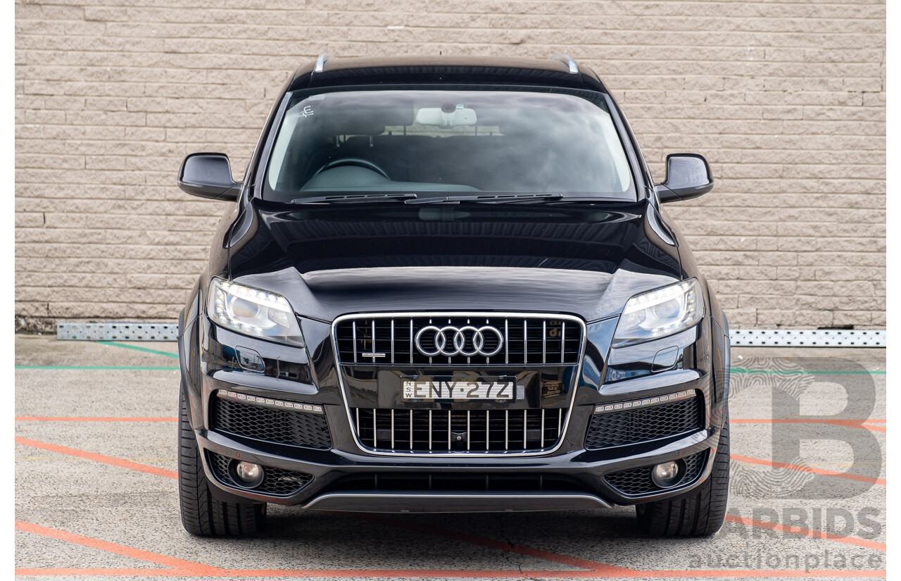 4/2013 Audi Q7 3.0 TDI Quattro MY13 4d Wagon Black Turbo Diesel V6 3.0L - 7 Seater