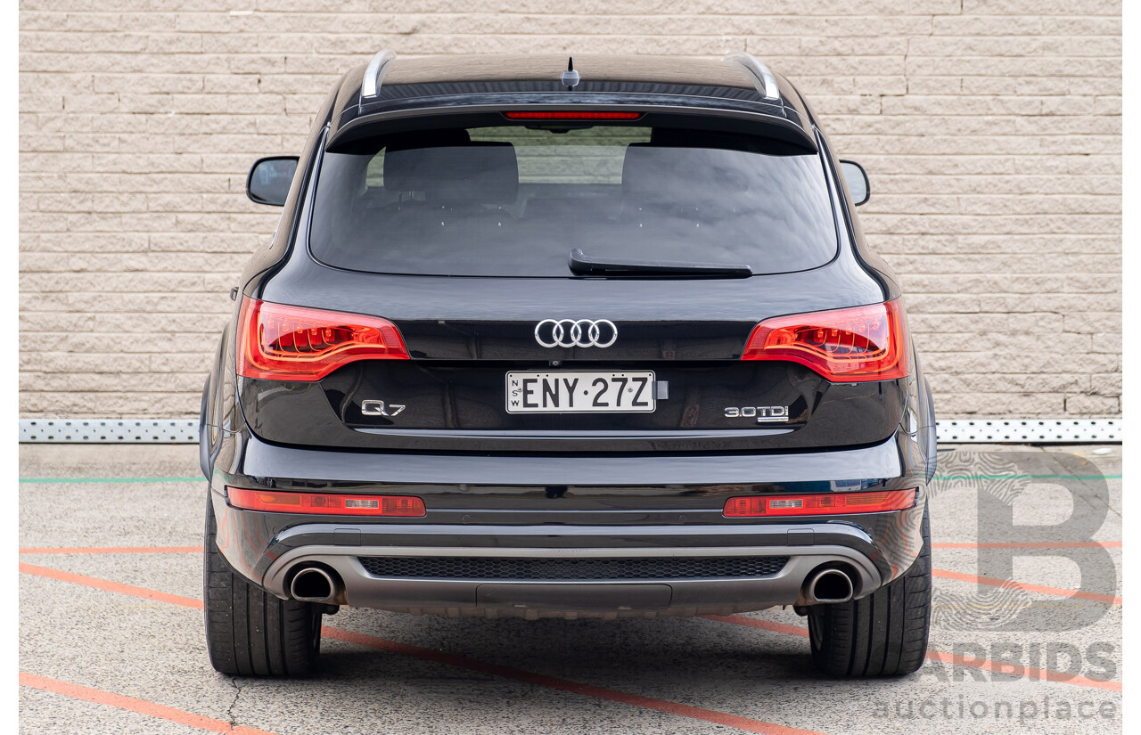 4/2013 Audi Q7 3.0 TDI Quattro MY13 4d Wagon Black Turbo Diesel V6 3.0L - 7 Seater