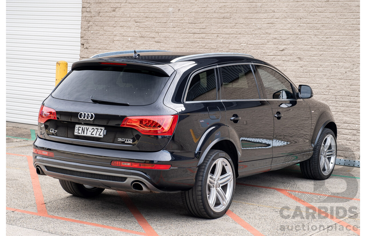 4/2013 Audi Q7 3.0 TDI Quattro MY13 4d Wagon Black Turbo Diesel V6 3.0L - 7 Seater
