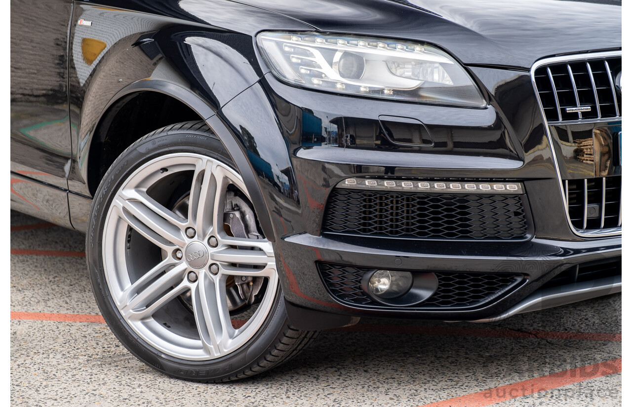 4/2013 Audi Q7 3.0 TDI Quattro MY13 4d Wagon Black Turbo Diesel V6 3.0L - 7 Seater