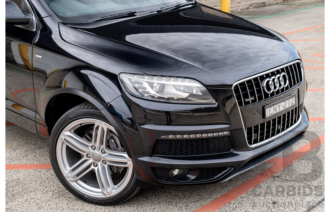4/2013 Audi Q7 3.0 TDI Quattro MY13 4d Wagon Black Turbo Diesel V6 3.0L - 7 Seater