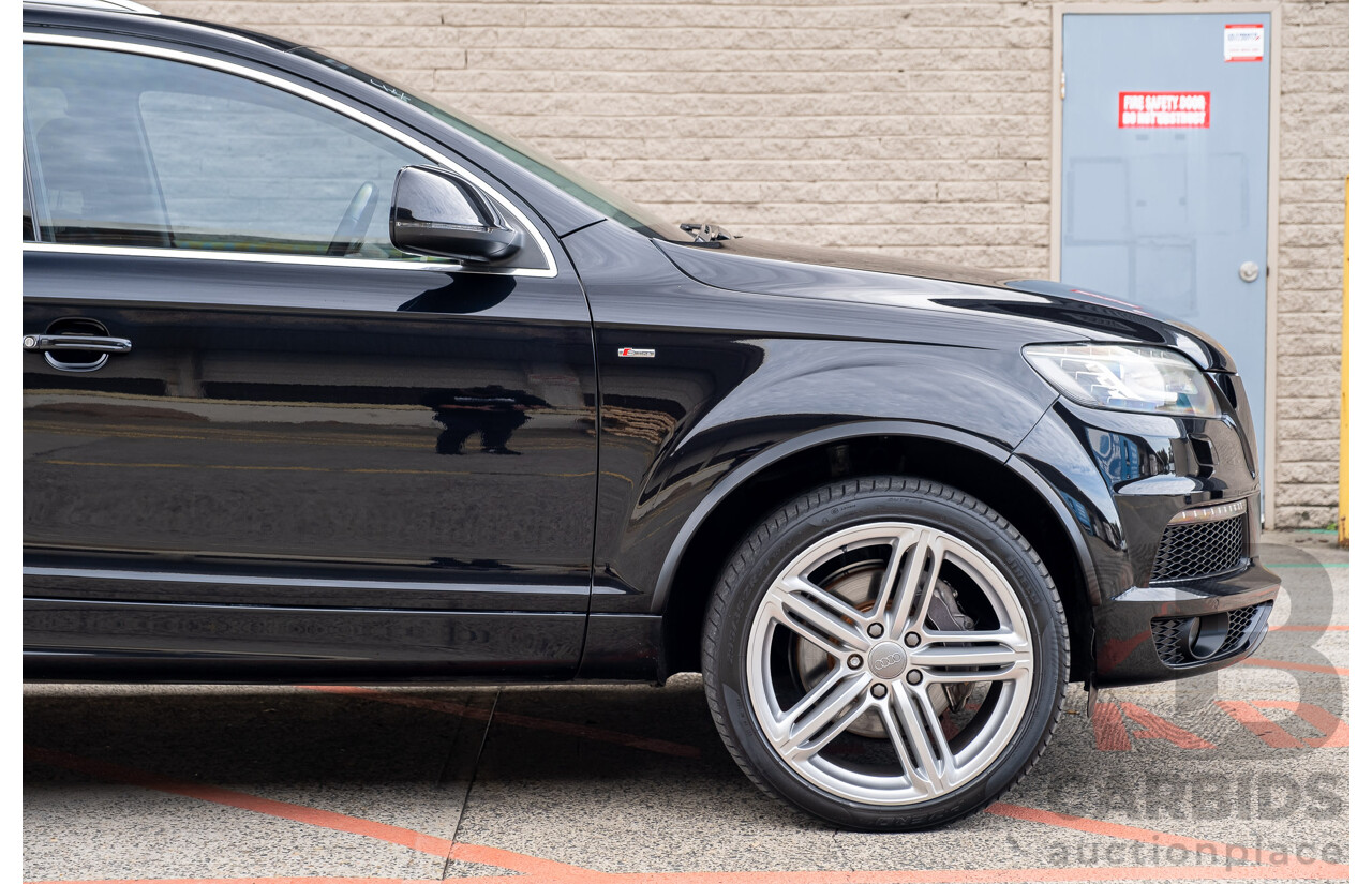 4/2013 Audi Q7 3.0 TDI Quattro MY13 4d Wagon Black Turbo Diesel V6 3.0L - 7 Seater
