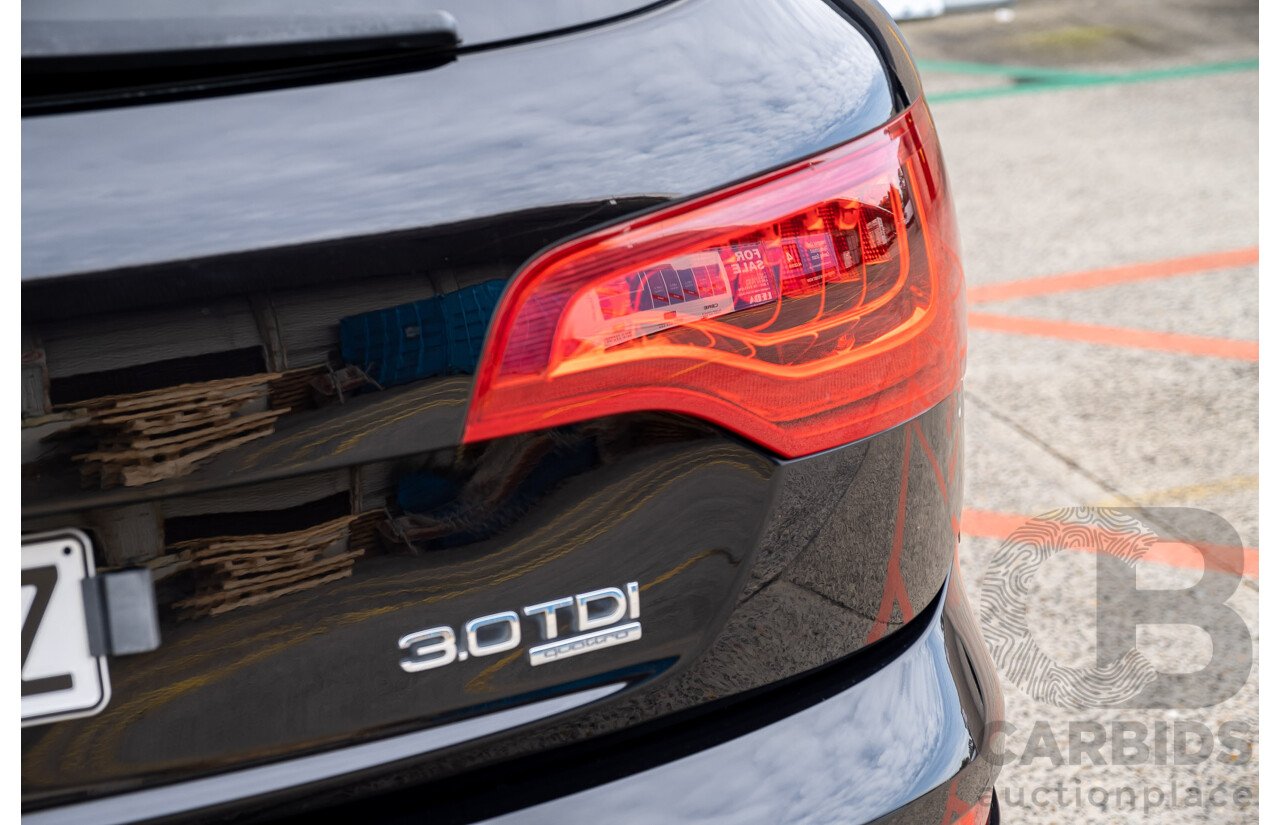 4/2013 Audi Q7 3.0 TDI Quattro MY13 4d Wagon Black Turbo Diesel V6 3.0L - 7 Seater