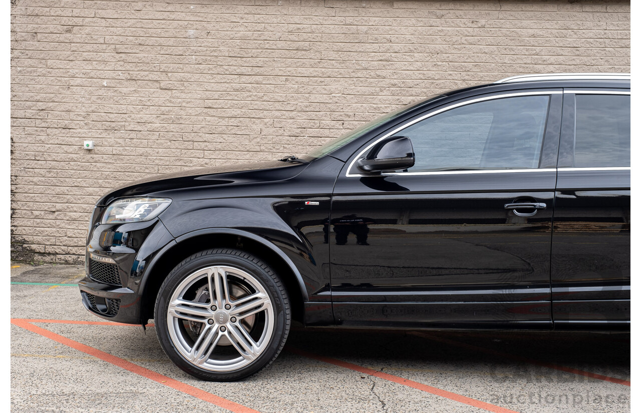 4/2013 Audi Q7 3.0 TDI Quattro MY13 4d Wagon Black Turbo Diesel V6 3.0L - 7 Seater