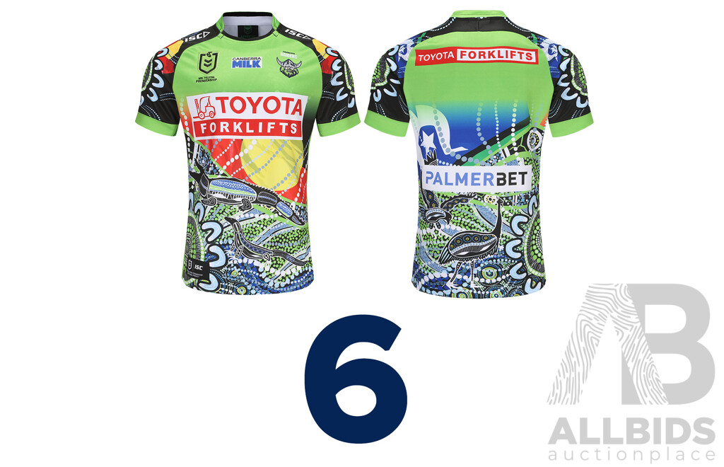 6. Jack Wighton - Canberra Raiders 2023 Indigenous Jersey - Proceeds Towards Raiders Foundation
