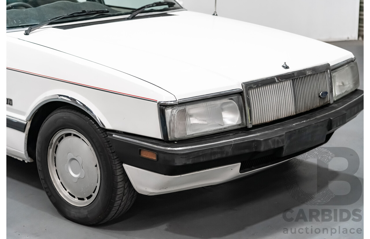 9/1987 Ford LTD  FE 4d Sedan White 4.0L