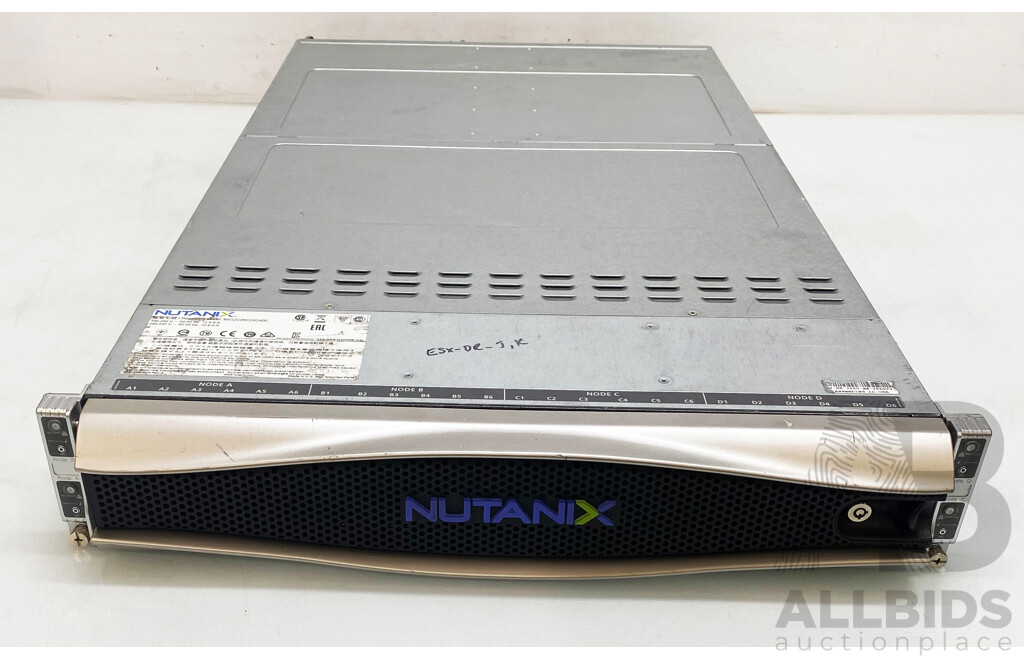Nutanix (NXS2U4NS24G400) 2RU Multi Node Server /w 2x Dual Intel Xeon (2660 V3) 2.6GHz-3.3GHz 10-Core CPU 256GB DDR4 RAM Nodes