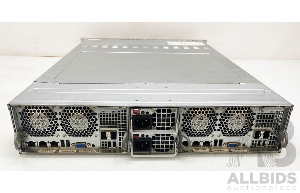 Nutanix (NX-6000) 2RU Dual-Node Server W/ 2x Intel Xeon (2630 V2) 2.6GHz-3.1GHz 6-Core CPU Nodes