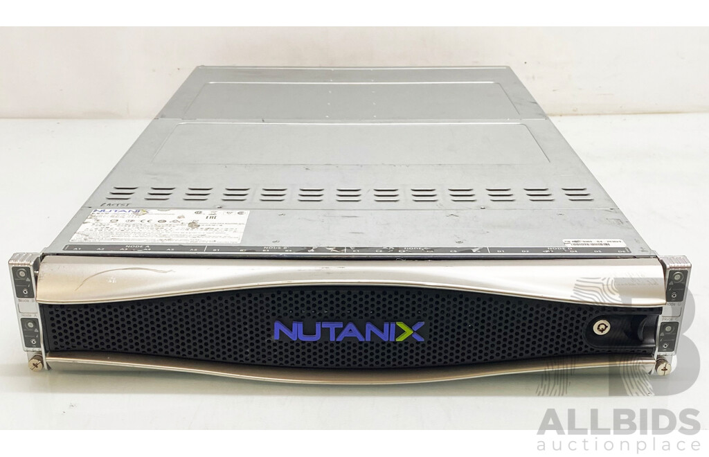 Nutanix (NXS2U4NS24G400) Multi-Node Server W/ 3x Dual Intel Xeon (E5-2630 V3) 2.40GHz-3.20GHz 8-Core CPU 384GB DDR4 Nodes