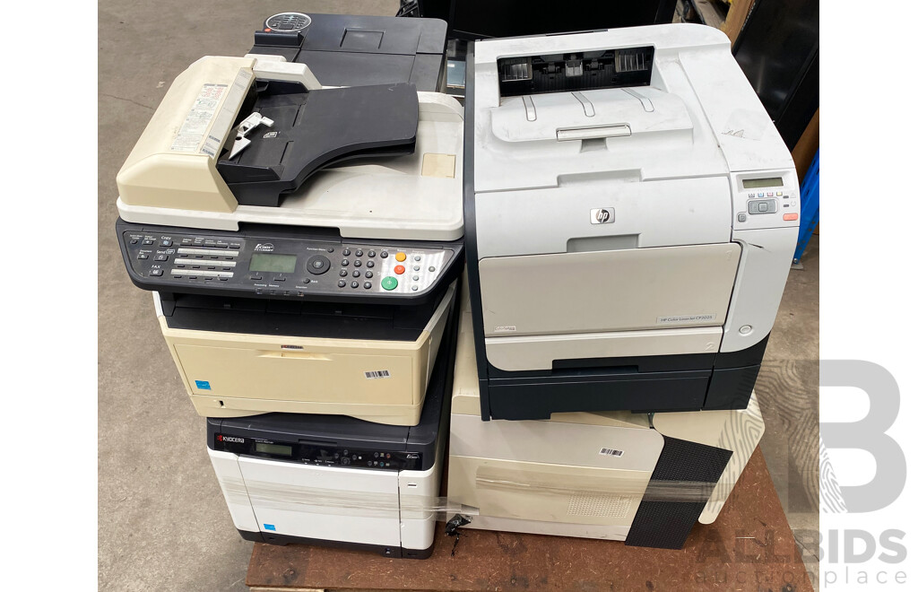 Pallet Lot of Assorted Printers (HP/Ecosys)