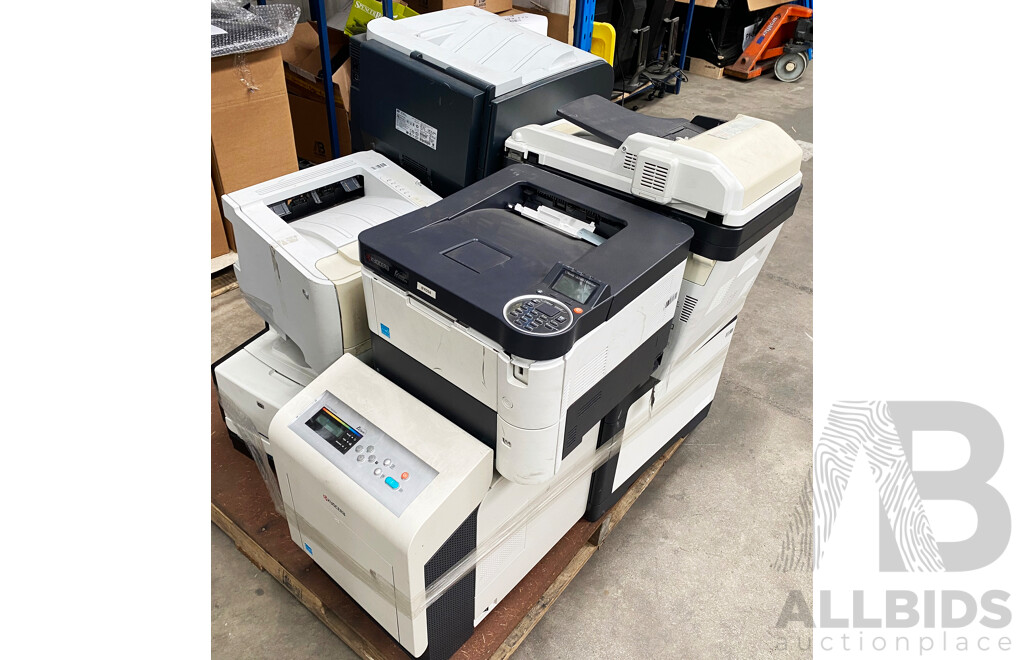 Pallet Lot of Assorted Printers (HP/Ecosys)