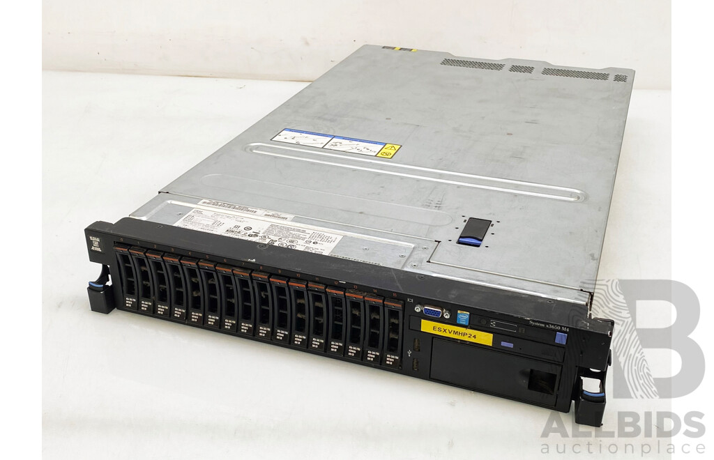 IBM System X3650 M4 Dual Intel Xeon (E5-2640) 2.50GHz-3.00GHz 6-Core CPU 2RU Server W/ 192GB DDR3