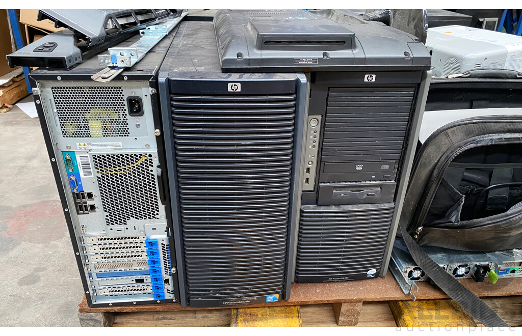 Pallet Lot of Assorted Workstations/Servers/Projectors (HP/BenQ/Cisco)