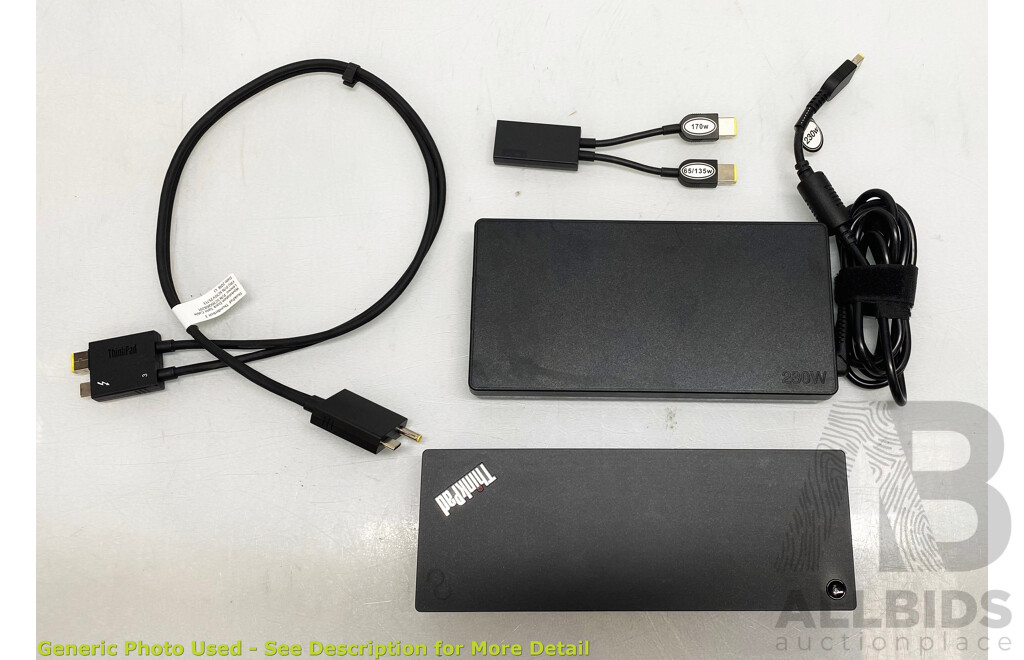 Lenovo (DK1841) ThinkPad Thunderbolt 3 Dock Gen 2 W/ 230W Power Supply