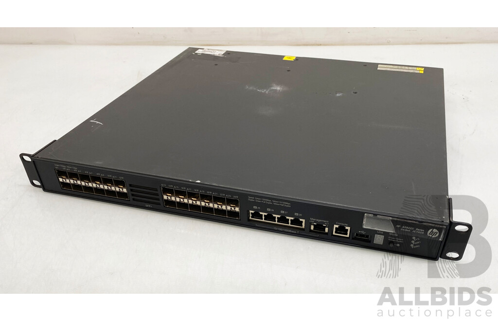 HP (JC102A) A5820X Series 24-Port SFP+ Switch