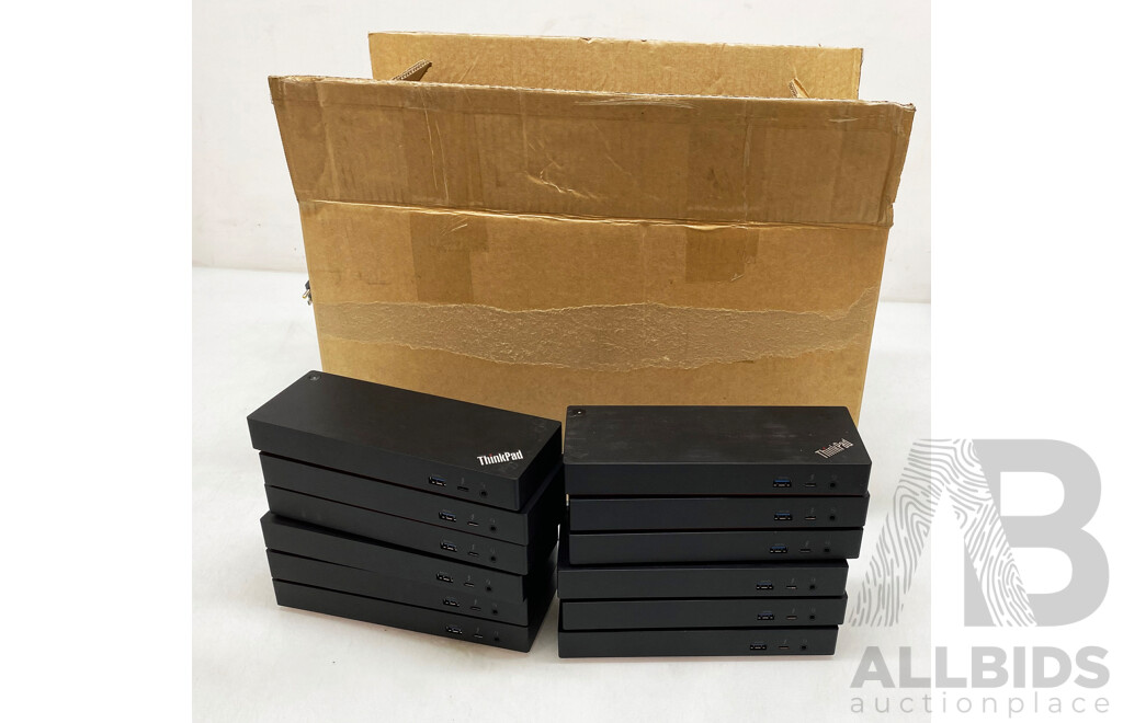Assorted Lot of Lenovo ThinkPad Thunderbolt 3 Dock Gen 2 Docking Stations