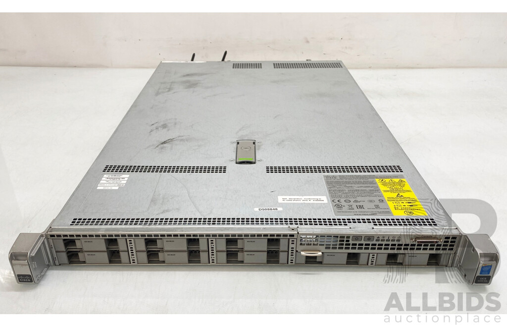 CISCO (UCS C220 M4) Dual Intel Xeon (E5-2660 V3) 2.6GHz-3.3GHz 10-Core CPU 1RU Server W/ 384GB DDR4