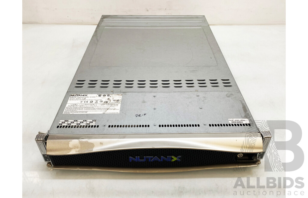 Nutanix (NX-6000) 2RU Dual-Node Server W/ 1x Intel Xeon (2630 V2) 2.6GHz-3.1GHz 6-Core CPU Nodes