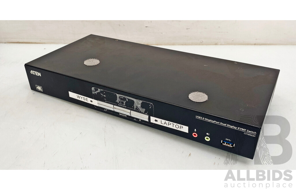 Aten (CS1942DP) 4K DisplayPort Dual Display KVMP Switch