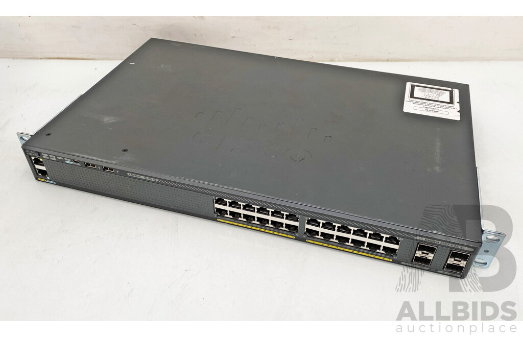 Cisco Catalyst (WS-C2960X-24TS-L) 2960-X Series 24-Port Gigabit Ethernet Switch